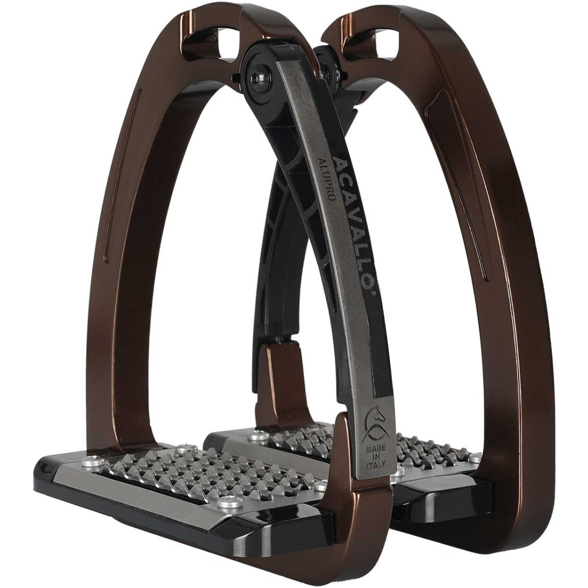 2026 Acavallo Arena Alupro Stirrups AC607 - Brown